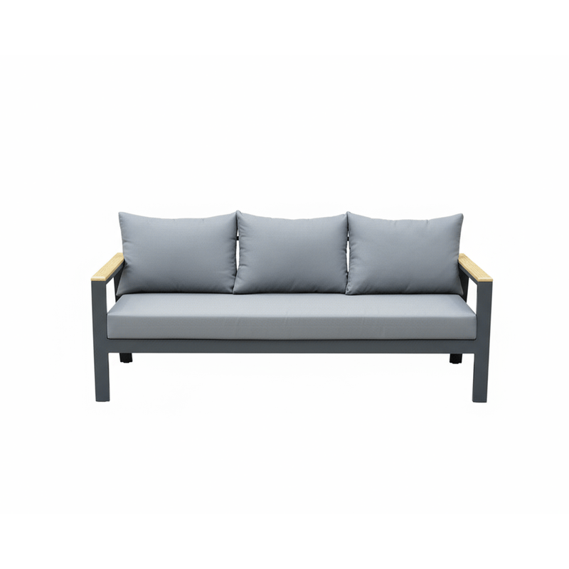 5 - Piece High - Quality Gray Outdoor Seating Set - Al Rugaib Furniture