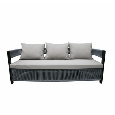 5 - Piece Modern Gray Outdoor Seating Set - Al Rugaib Furniture