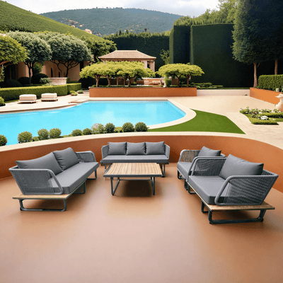 5 - piece outdoor seating set - Al Rugaib Furniture