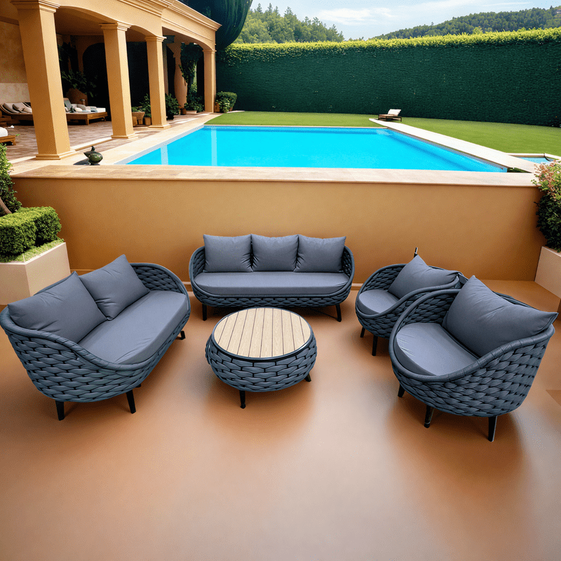 5 - piece outdoor seating set - Al Rugaib Furniture