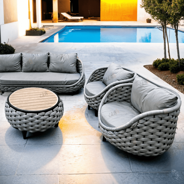 5 - piece outdoor seating set - a - Al Rugaib Furniture