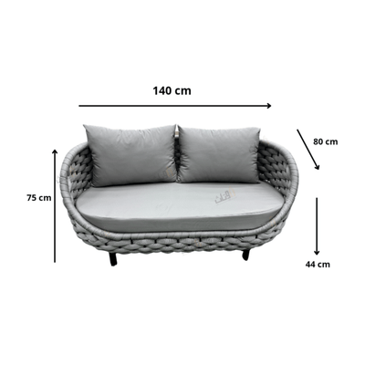 5 - piece outdoor seating set - a - Al Rugaib Furniture