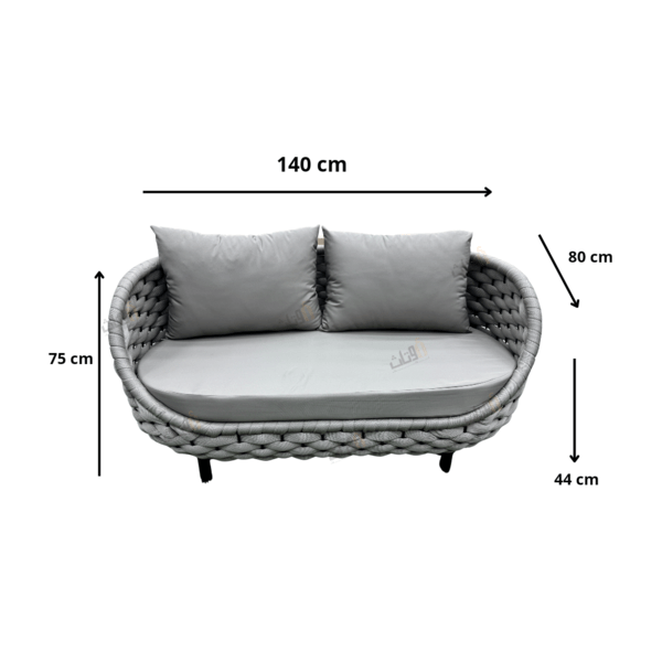 5 - piece outdoor seating set - a - Al Rugaib Furniture