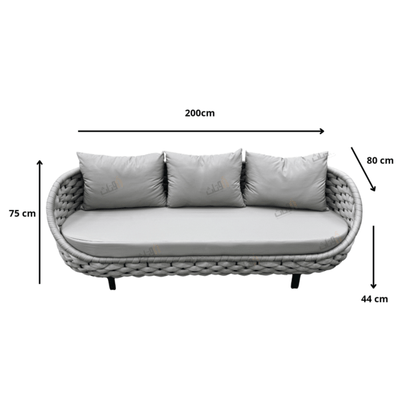5 - piece outdoor seating set - a - Al Rugaib Furniture