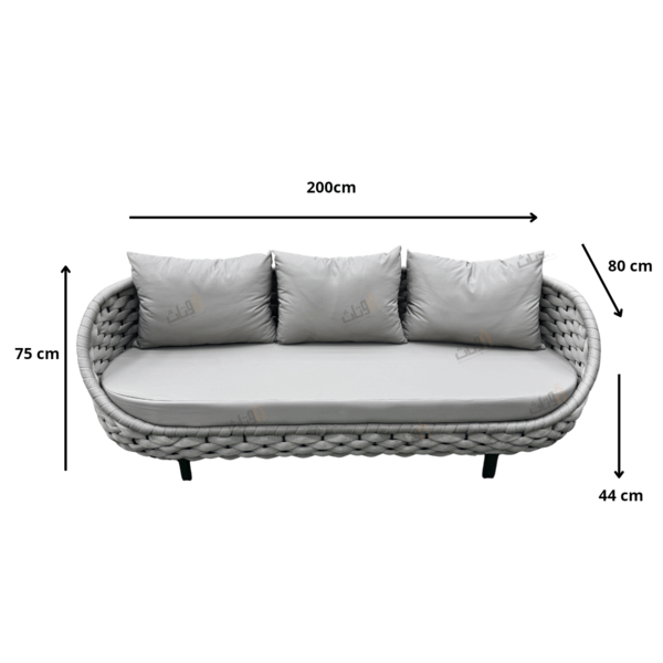 5 - piece outdoor seating set - a - Al Rugaib Furniture