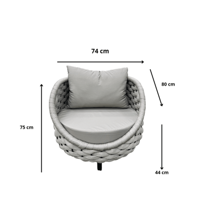 5 - piece outdoor seating set - a - Al Rugaib Furniture