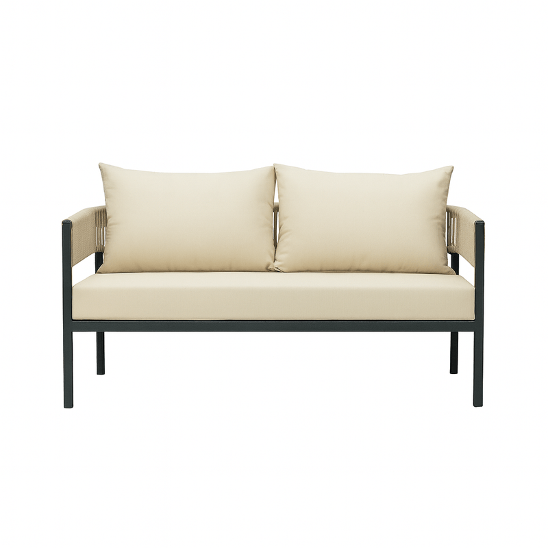 5 - Piece Outdoor Seating Set – Ideal for Garden and Balcony – Beige - Al Rugaib Furniture