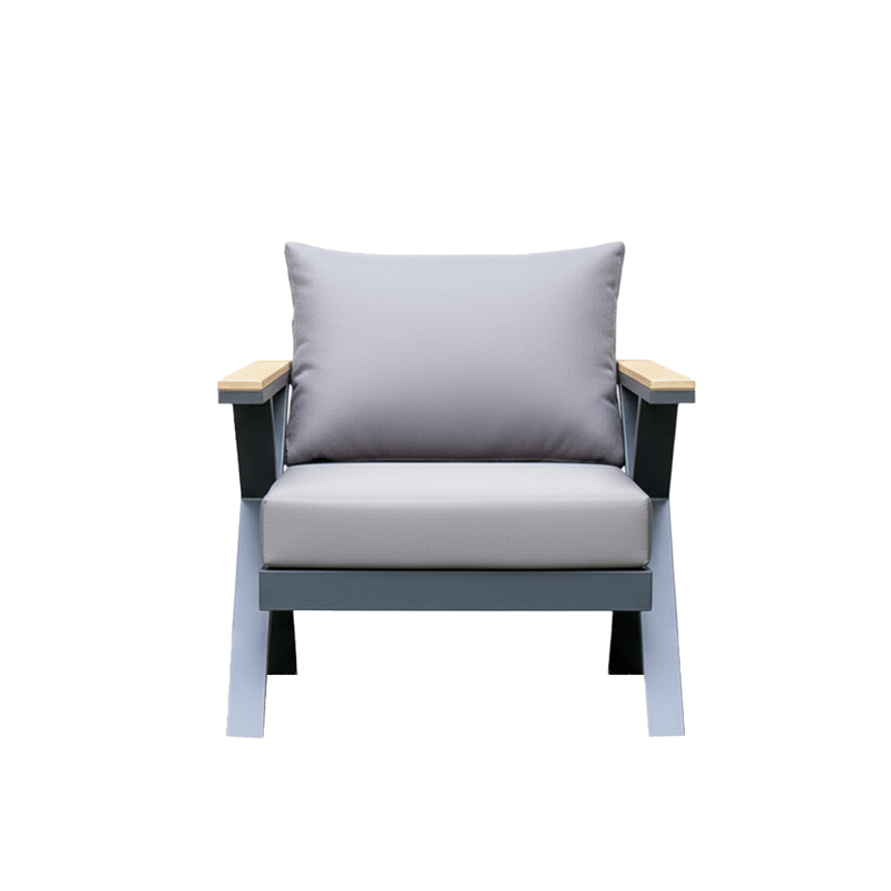 5 - Piece Outdoor Seating Set with Elegant Gray Design - Al Rugaib Furniture