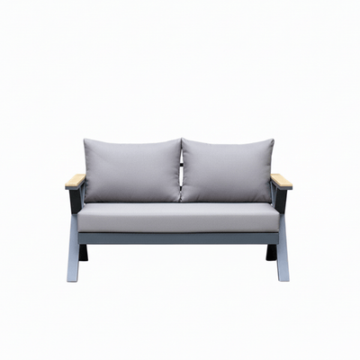 5 - Piece Outdoor Seating Set with Elegant Gray Design - Al Rugaib Furniture