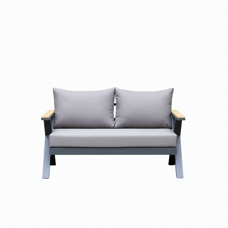 5 - Piece Outdoor Seating Set with Elegant Gray Design - Al Rugaib Furniture