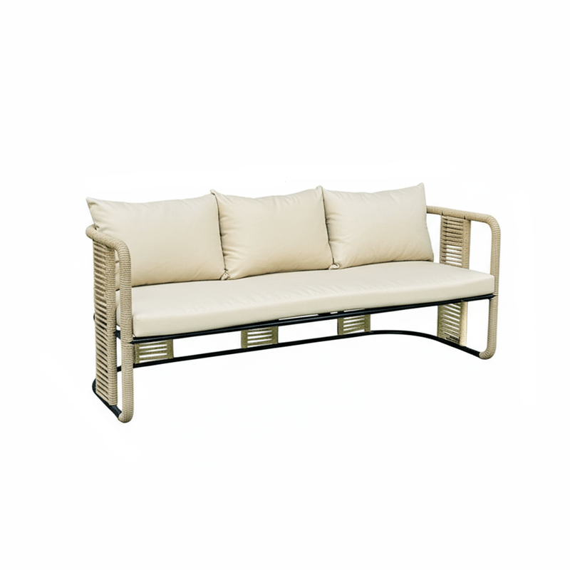5 - Piece Practical Beige Outdoor Seating Set - Al Rugaib Furniture
