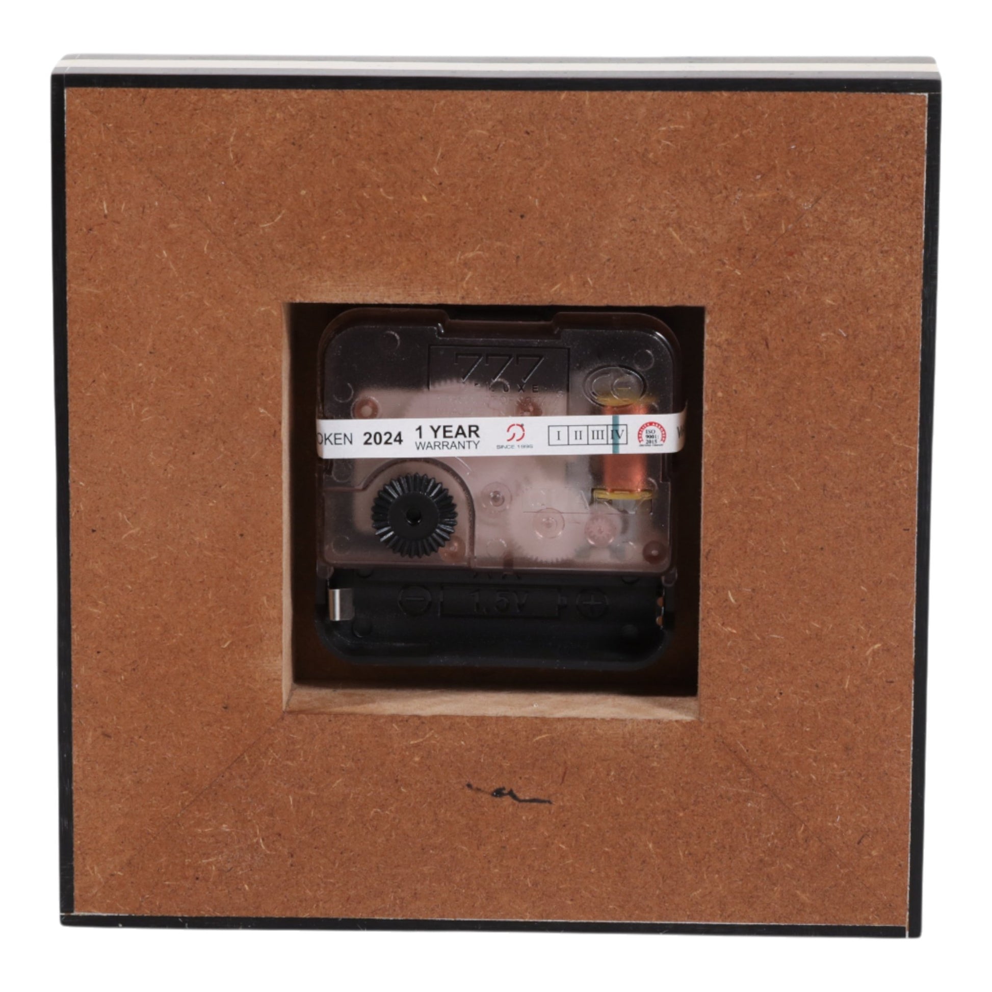 5" Square Resin Clock, White/black Clocks| Sagebrook Home