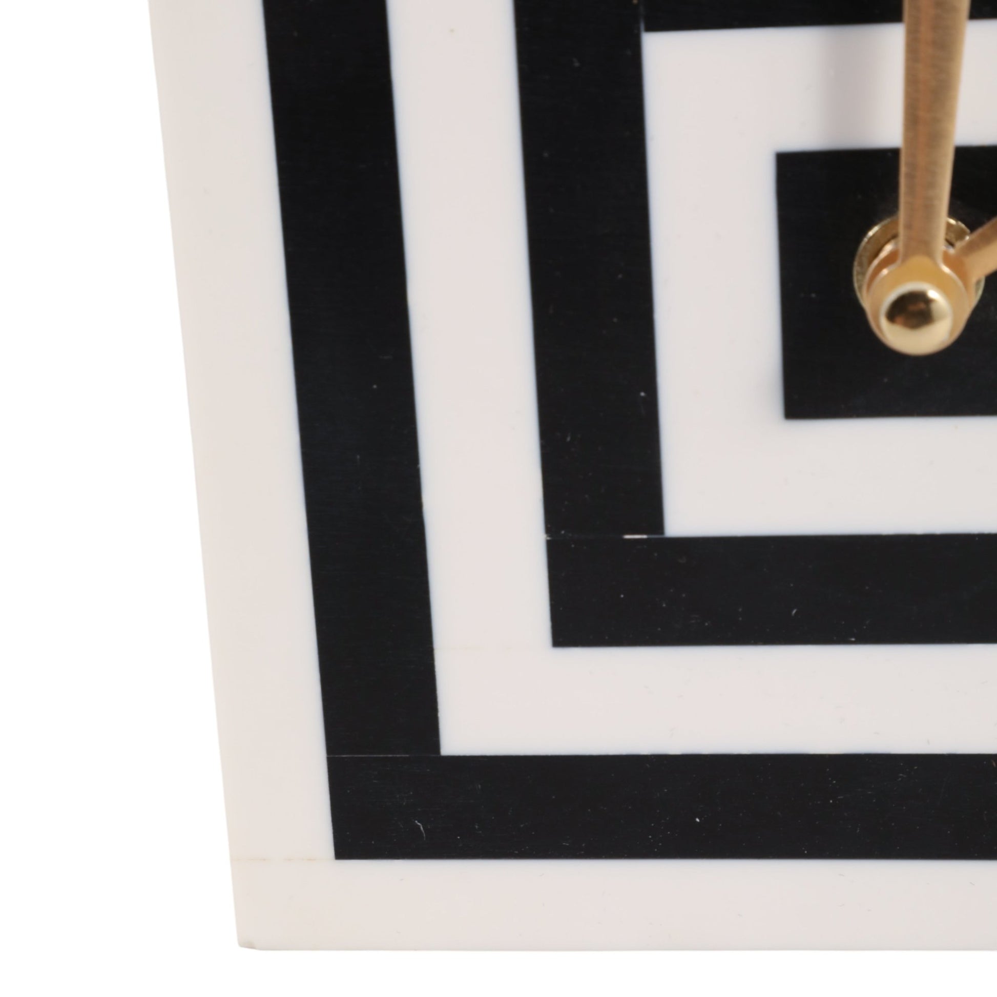 5" Square Resin Clock, White/black Clocks| Sagebrook Home