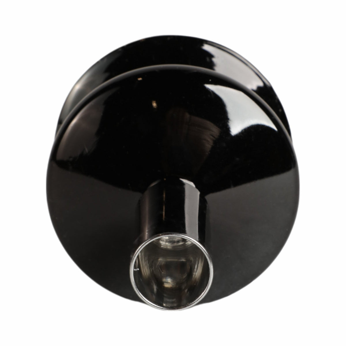 5" Vintage Glass Taper Candle Holder, Black Candle Holders| Sagebrook Home