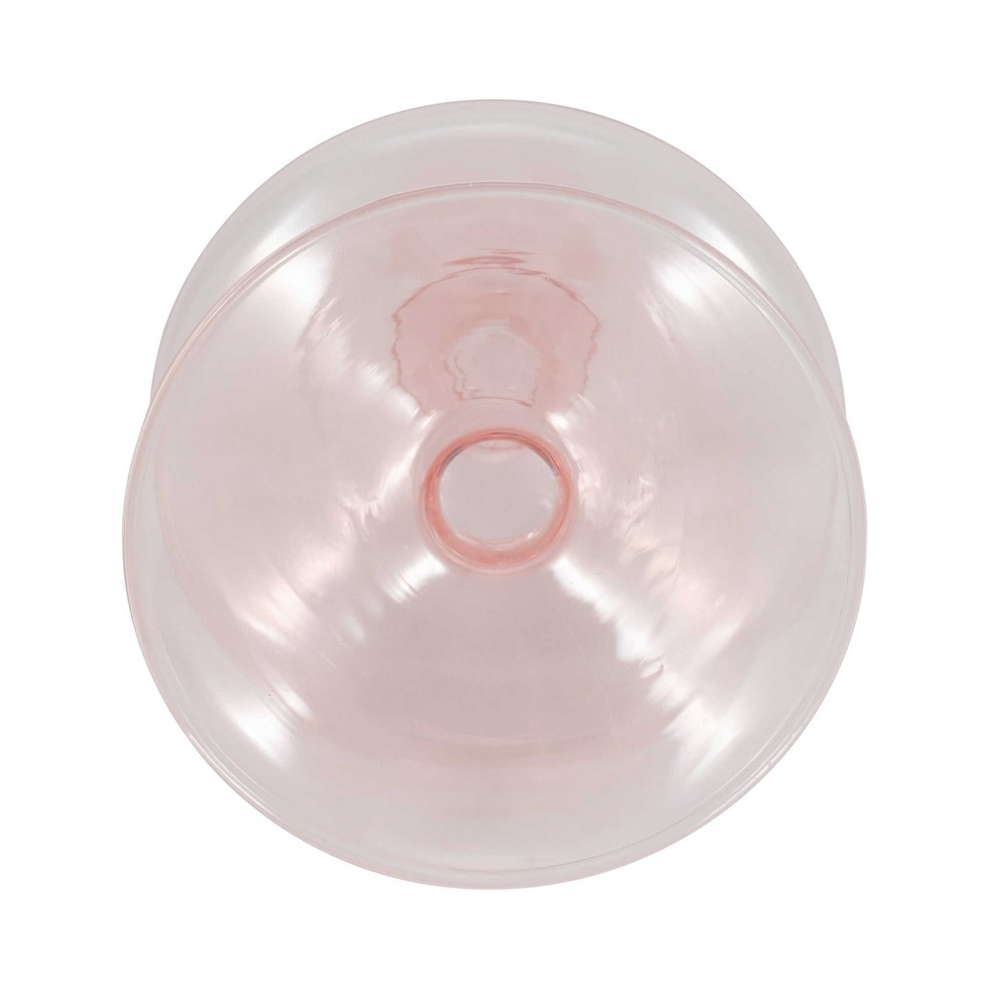 5" Vintage Glass Taper Candle Holder, Pink Candle Holders| Sagebrook Home
