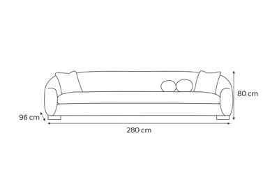 Boucle 4 seater sofa