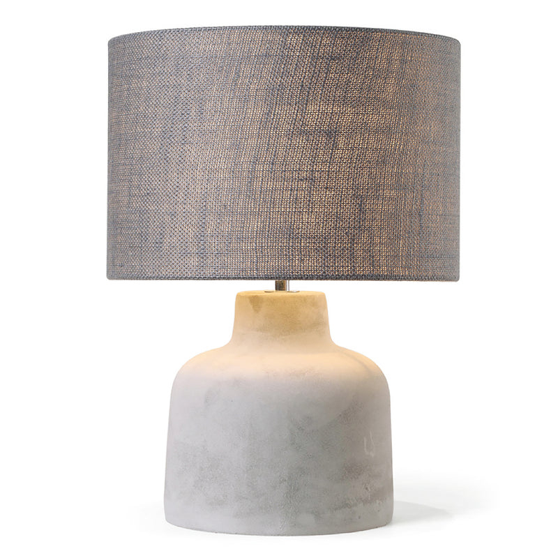 MARBLE 20" URN TABLE LAMP, GRAY