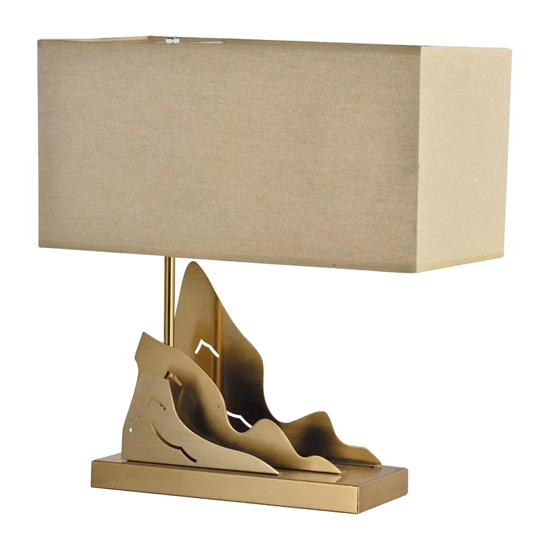METAL 14 MOUNTAINS TABLE LAMP, GOLD