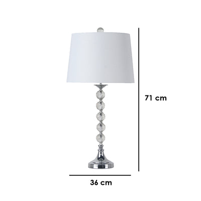 28“H CRYSTAL TABLE LAMP