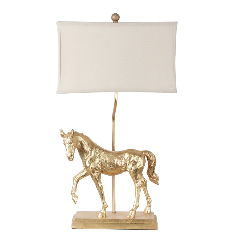 POLY 29.5" HORSE TABLE LMAP, GOLD