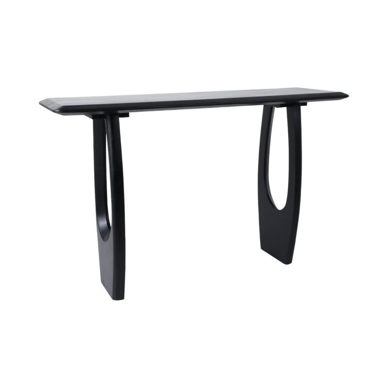 51x32 Modern Mid - century Console Table, Blk 2bxs - Al Rugaib Furniture