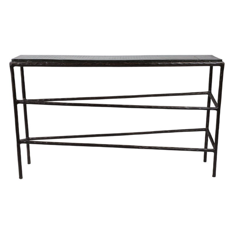 52" Bowman Glass Top Console Table - Al Rugaib Furniture