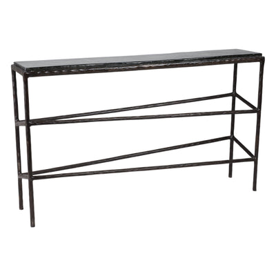 52" Bowman Glass Top Console Table - Al Rugaib Furniture