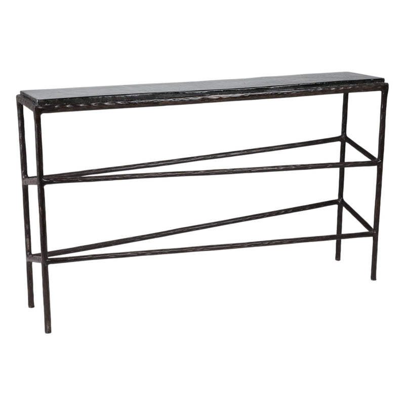 52" Bowman Glass Top Console Table - Al Rugaib Furniture