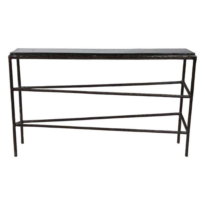 52" Bowman Glass Top Console Table - Al Rugaib Furniture