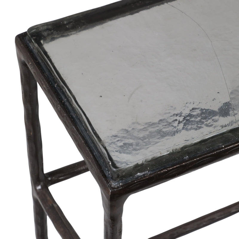 52" Bowman Glass Top Console Table - Al Rugaib Furniture