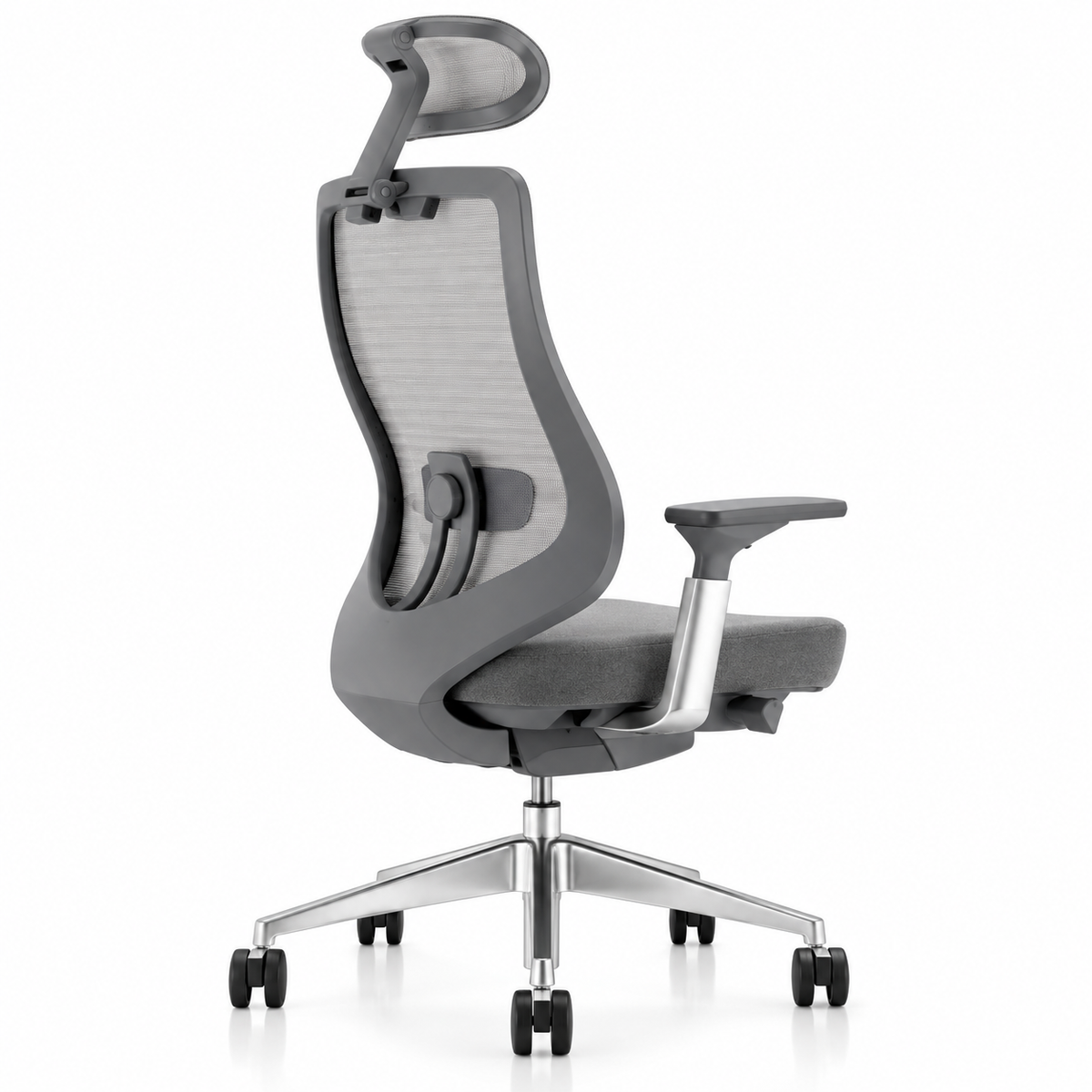 High back chair Grey