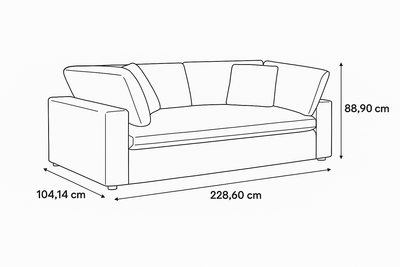 كنبة كلاود 9 من القطن