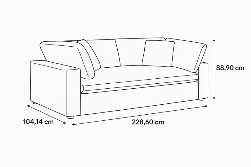 كنبة كلاود 9 من القطن
