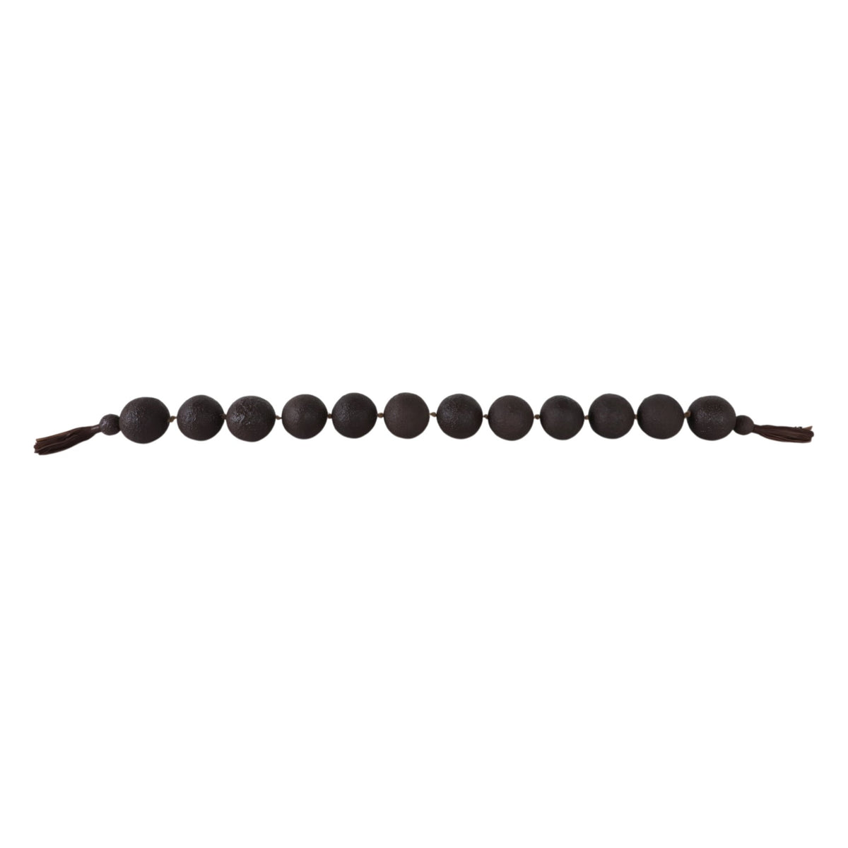 53"cardiff Brown Eco-mix Garland W/leather Tassels Table Decors| Sagebrook Home