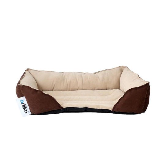 [53msa-brownxbeige] Mike Pet Bed (Sabia, Medium, BrownXBeige) Beds| Ariika