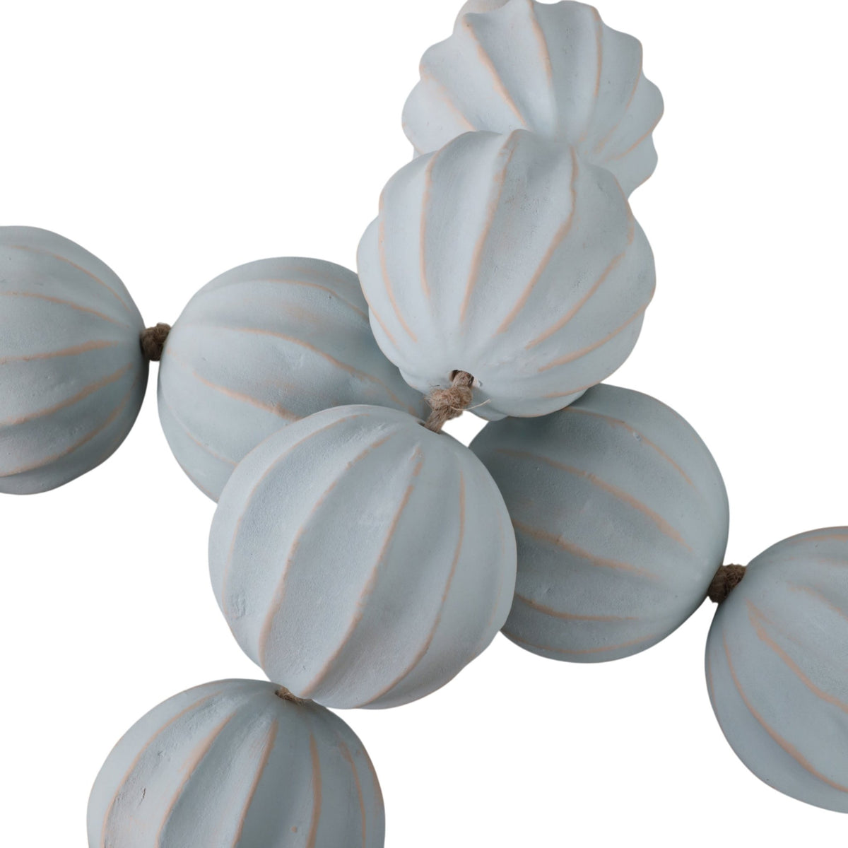 53"newbrdge Teal Eco-mix Garland W/leather Tassels Table Decors| Sagebrook Home