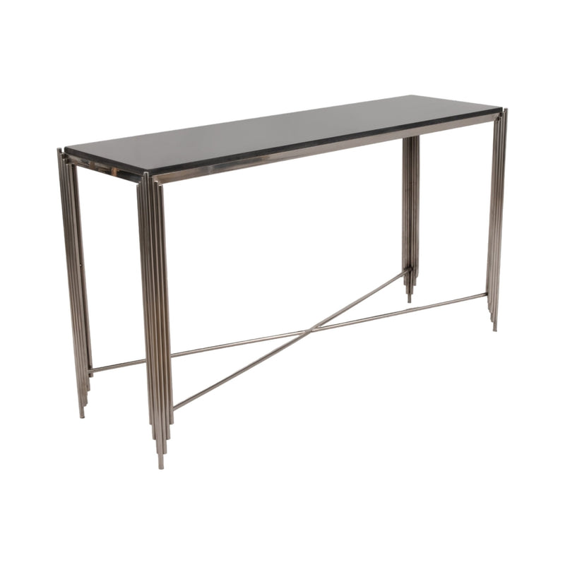 54" Aldine Stainless Steel Console Table - Al Rugaib Furniture