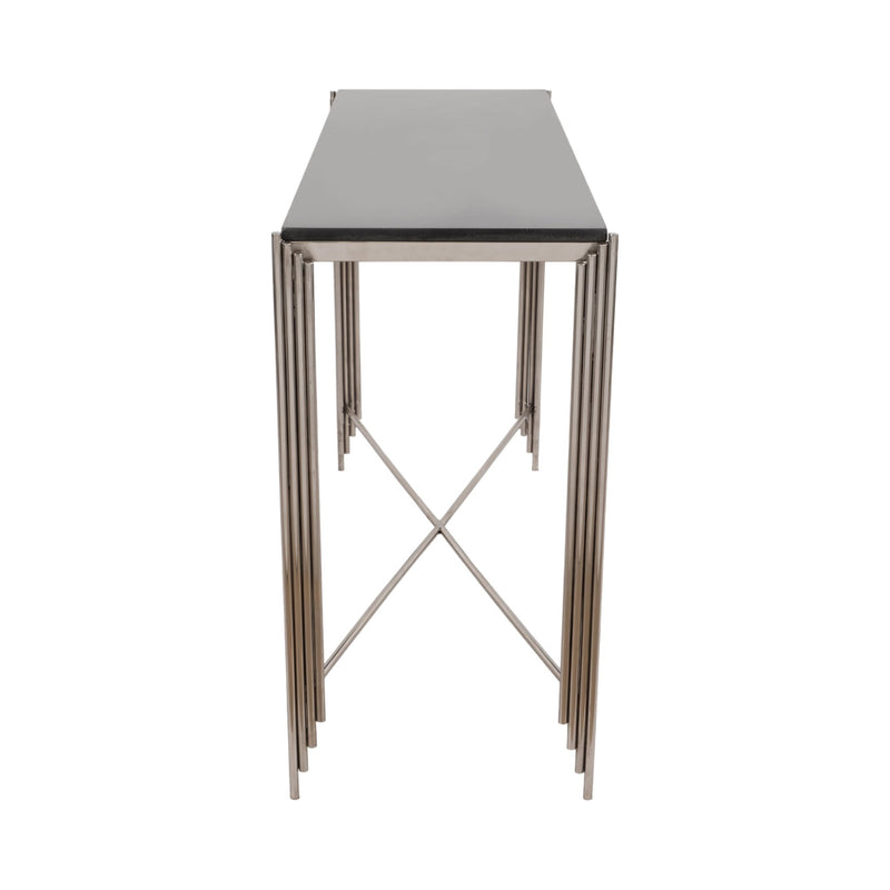 54" Aldine Stainless Steel Console Table - Al Rugaib Furniture