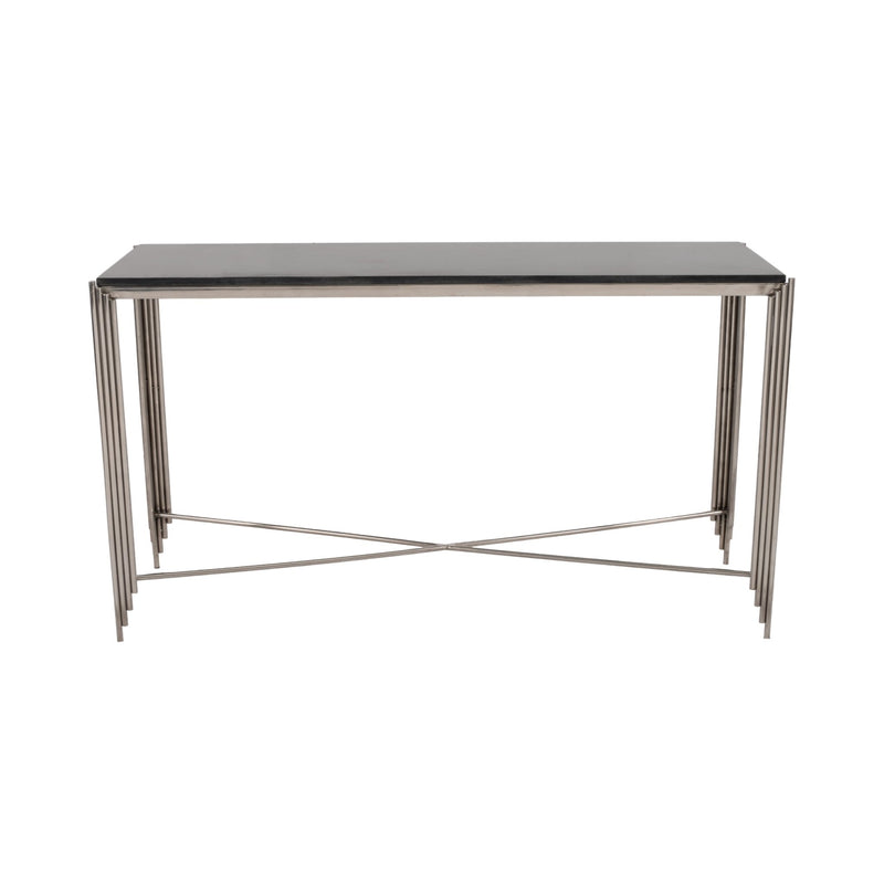 54" Aldine Stainless Steel Console Table - Al Rugaib Furniture