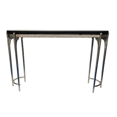 54" Cando Black Quartz Top Console Table - Al Rugaib Furniture