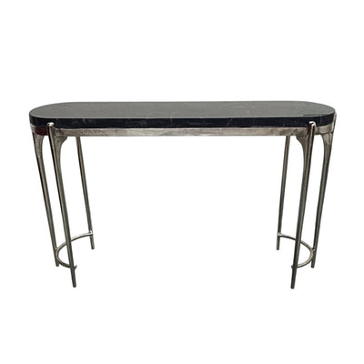 54" Cando Black Quartz Top Console Table - Al Rugaib Furniture
