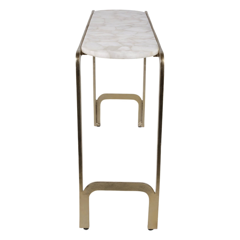 54" Larimore Quartz Top Console Table - Al Rugaib Furniture