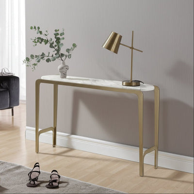 54" Larimore Quartz Top Console Table - Al Rugaib Furniture