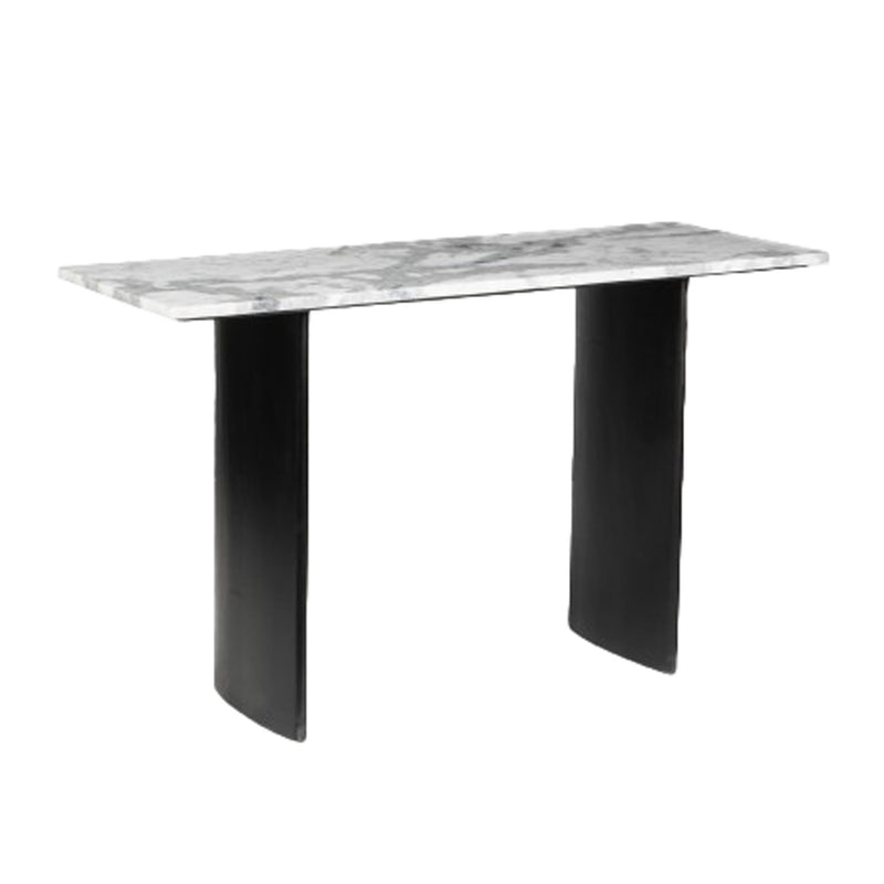 54" Macklain Gray Marble Console Table - Al Rugaib Furniture