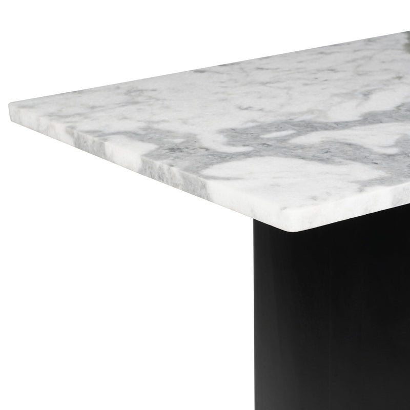 54" Macklain Gray Marble Console Table - Al Rugaib Furniture