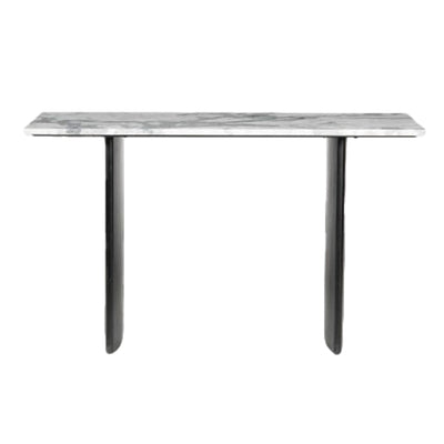 54" Macklain Gray Marble Console Table - Al Rugaib Furniture