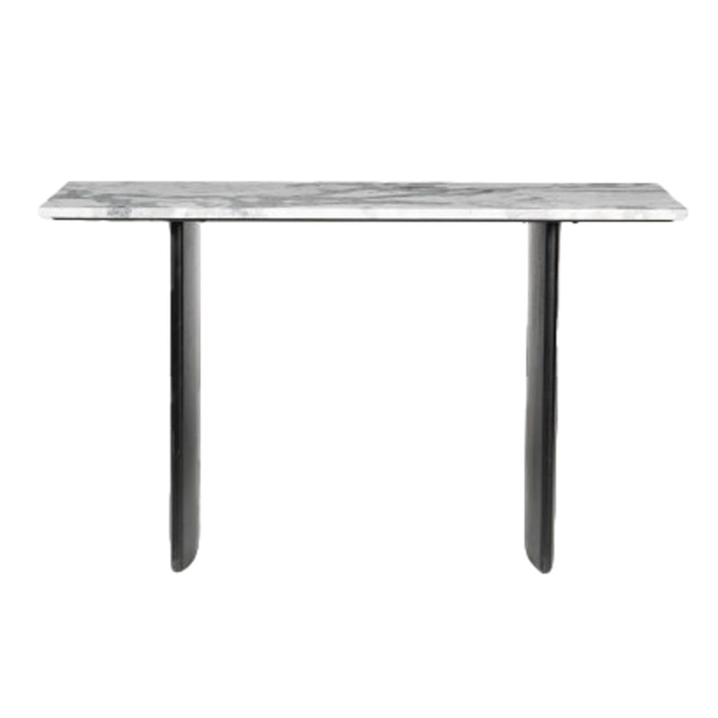 54" Macklain Gray Marble Console Table - Al Rugaib Furniture