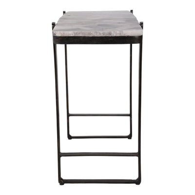 54" Rolla Smoky Quartz Top Console Table - Al Rugaib Furniture