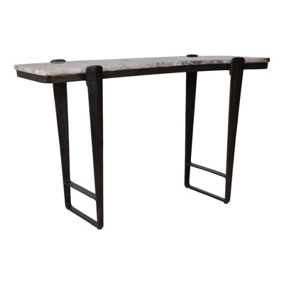 54" Rolla Smoky Quartz Top Console Table - Al Rugaib Furniture