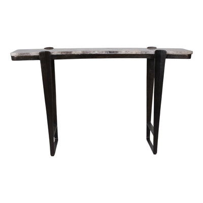 54" Rolla Smoky Quartz Top Console Table - Al Rugaib Furniture
